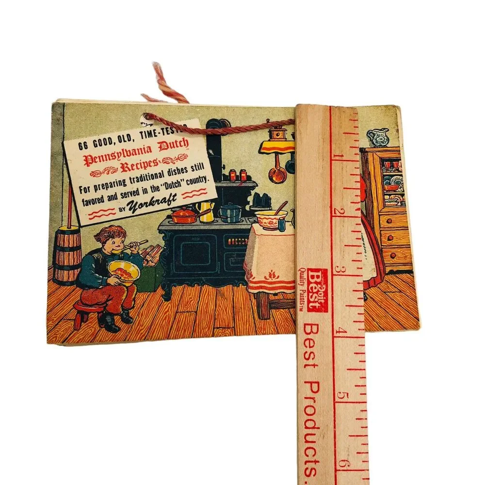 Yorkraft Vintage Pennsylvania Dutch Recipe Packet Pocket Book Dutch Proverbs
